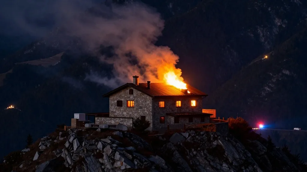 Illustration for: Fire Guts Hitler's Mountain Retreat; Man Arrested
