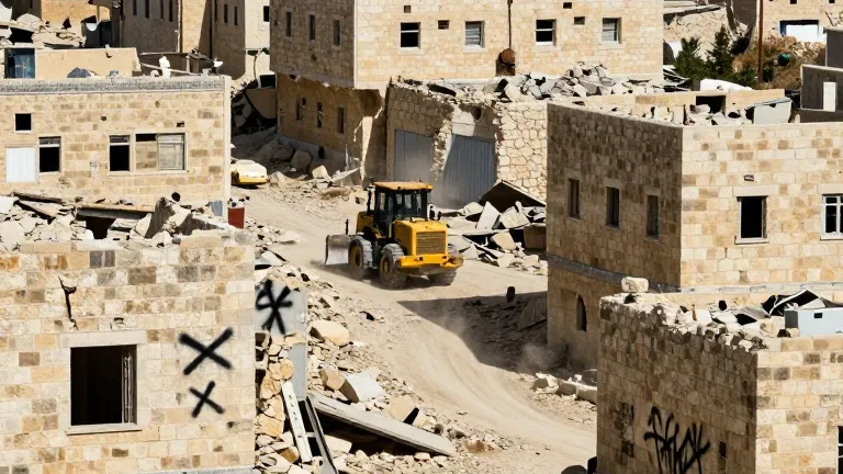 Illustration for: Hebron Eviction: 1,500 Residents Displaced After Troops Raze District
