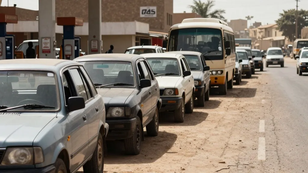 Illustration for: Sudan's Fuel Crisis: Daily Life Under Strain as Prices Soar